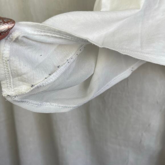 🫶🏼 Express Wild Love Sequin Flowy Tunic Tank Top White Sheer Back Pastel XS - Picture 16 of 16